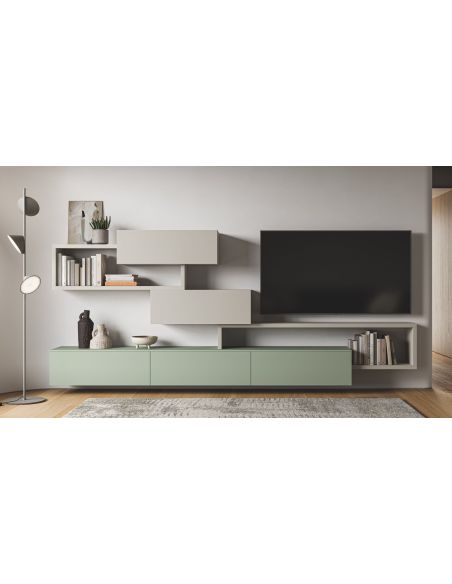 Parete attrezzata design moderno Lasting B