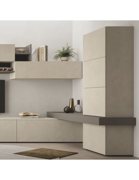 Parete attrezzata angolare moderna Lasting C