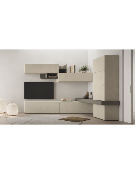 Parete attrezzata angolare moderna Lasting C