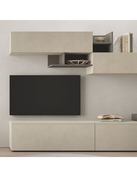 Parete attrezzata angolare moderna Lasting C