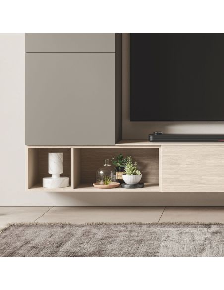 Parete attrezzata soggiorno design moderno Lasting D