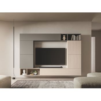 Parete attrezzata soggiorno design moderno Lasting D 2
