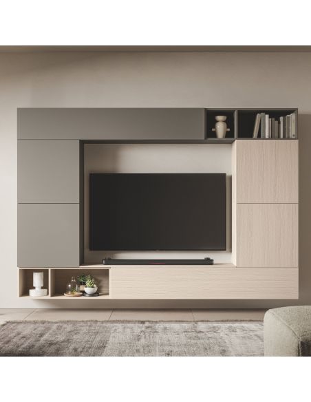 Parete attrezzata soggiorno design moderno Lasting D
