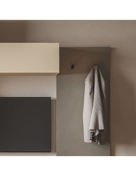 Parete attrezzata per ingresso soggiorno Lasting E