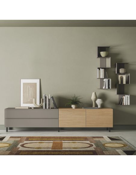 Parete attrezzata soggiorno moderno Lasting F