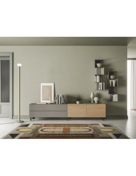 Parete attrezzata soggiorno moderno Lasting F