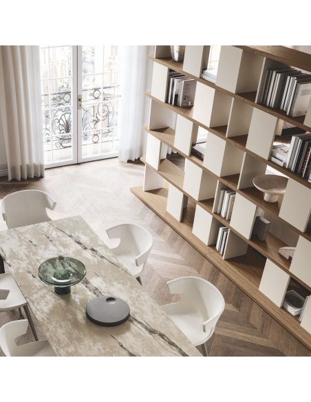 Libreria divisoria bifacciale autoportante Antero