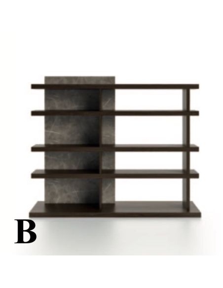 Libreria divisoria bifacciale autoportante Elliot