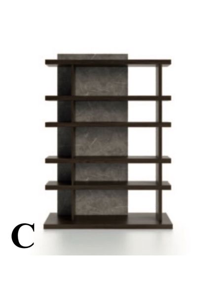 Libreria divisoria bifacciale autoportante Elliot