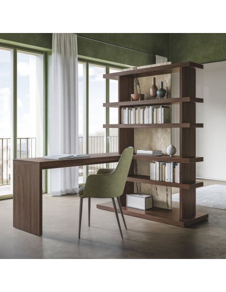 Libreria divisoria bifacciale autoportante Elliot