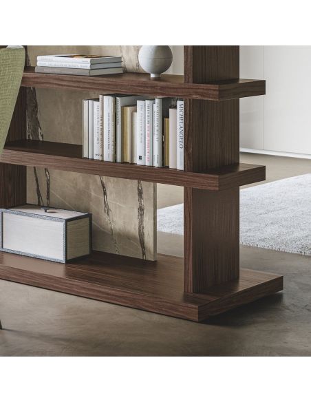 Libreria divisoria bifacciale autoportante Elliot