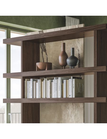 Libreria divisoria bifacciale autoportante Elliot