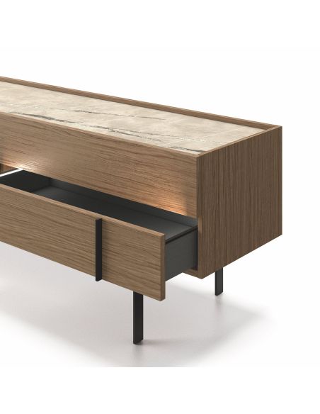 Mobile porta TV con 2 ante e 2 cassetti Nolan C