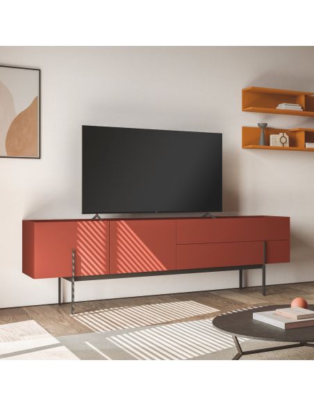 Mobile porta TV con 2 ante e 2 cassetti Nolan C