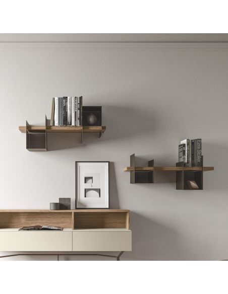 Mensola da parete con supporti a scomparsa Terry