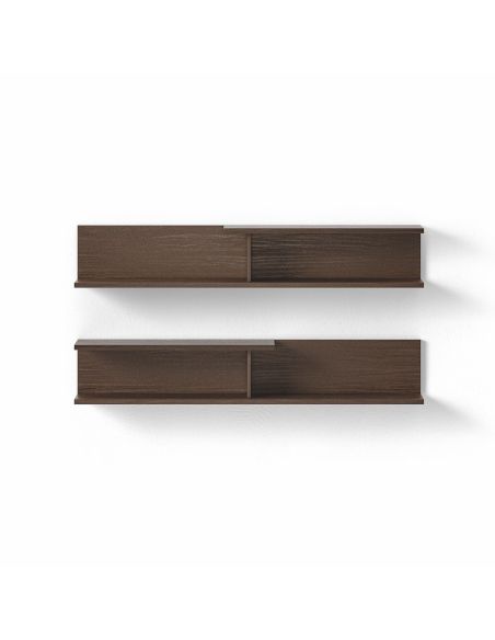 Coppia mensole da parete design moderno Allan