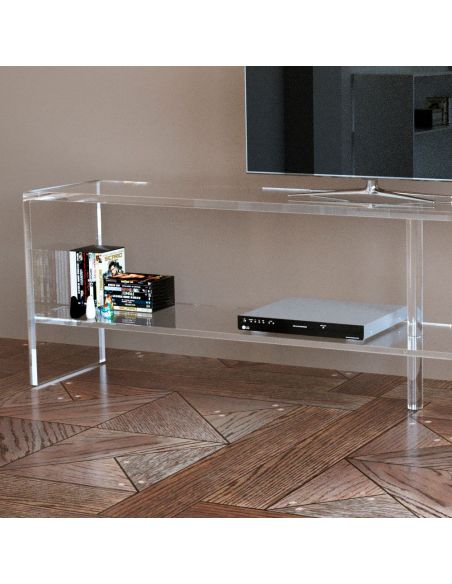 Mobile TV in plexiglass trasparente Brooklyn 200 | Design moderno Mobile TV in plexiglass trasparente Brooklyn 200 | Design moderno