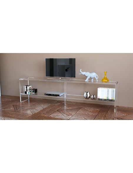 Mobile TV in plexiglass trasparente Brooklyn 200 | Design moderno Mobile TV in plexiglass trasparente Brooklyn 200 | Design moderno