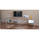 Mobile TV in plexiglass trasparente Brooklyn 200 | Design moderno