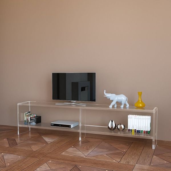 Mobile TV in plexiglass trasparente Brooklyn 200 | Design moderno Mobile TV in plexiglass trasparente Brooklyn 200 | Design moderno