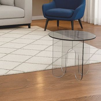 Tavolino da salotto rotondo in plexiglass trasparente Asser 2