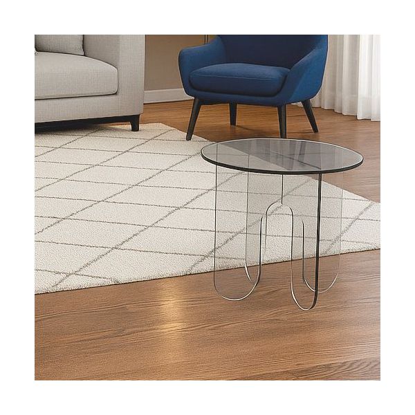 Tavolino da salotto rotondo in plexiglass trasparente Asser Tavolino da salotto rotondo in plexiglass trasparente Asser