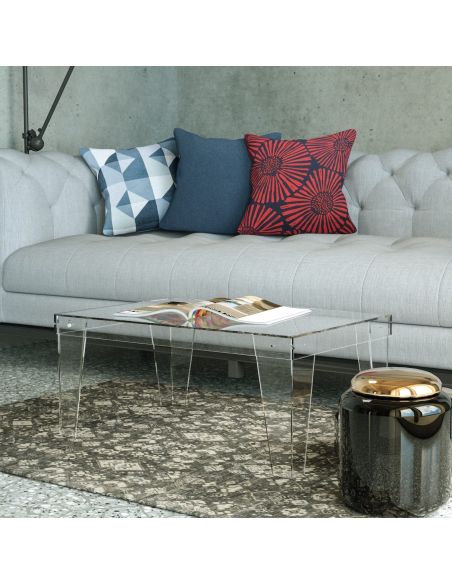 Tavolino da salotto rettangolare in plexiglass Pekko Tavolino da salotto rettangolare in plexiglass Pekko