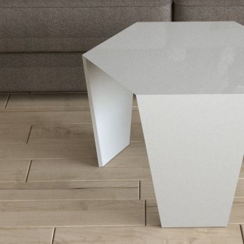 Tavolino da salotto esagonale in plexiglass Valto 2