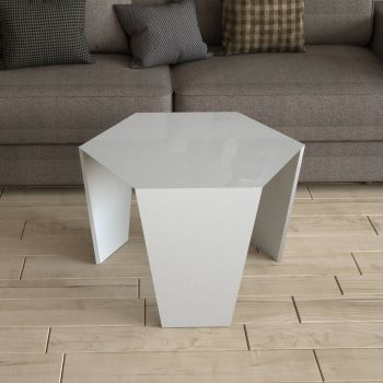 Tavolino da salotto esagonale in plexiglass Valto