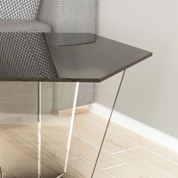 Tavolino da salotto esagonale in plexiglass Simo Tavolino da salotto esagonale in plexiglass Simo