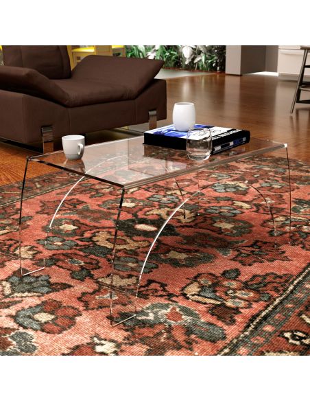 Tavolino da salotto design moderno in plexiglass Reko Tavolino da salotto design moderno in plexiglass Reko