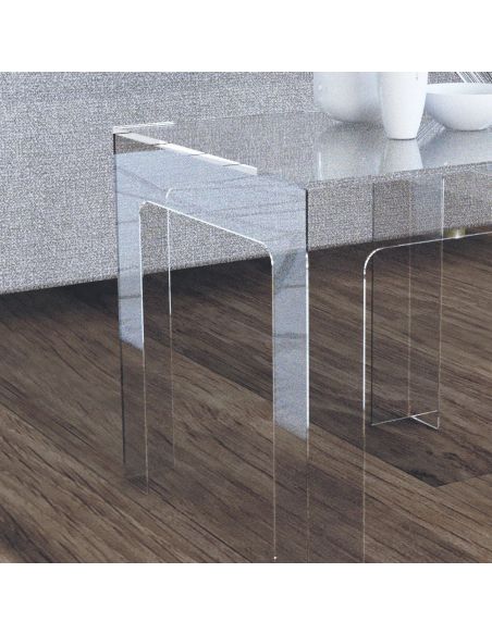 Tavolino da salotto quadrato o rettangolare in plexiglass Miro Tavolino da salotto quadrato o rettangolare in plexiglass Miro