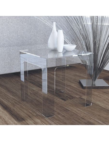 Tavolino da salotto quadrato o rettangolare in plexiglass Miro Tavolino da salotto quadrato o rettangolare in plexiglass Miro