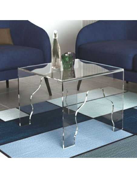 Tavolino da salotto quadrato in plexiglass trasparente Alhambra Tavolino da salotto quadrato in plexiglass trasparente Alhambra
