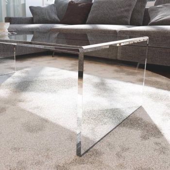 Tavolino da salotto in plexiglass trasparente Elmeri 2