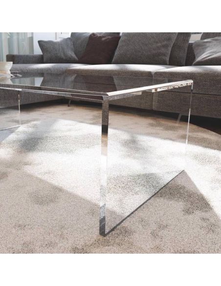 Tavolino da salotto in plexiglass trasparente Elmeri Tavolino da salotto in plexiglass trasparente Elmeri