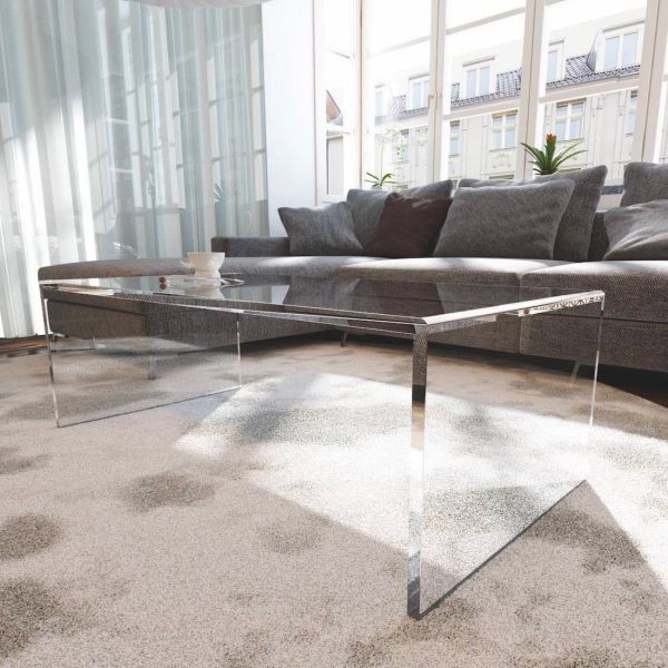 Tavolino da salotto in plexiglass trasparente Elmeri Tavolino da salotto in plexiglass trasparente Elmeri