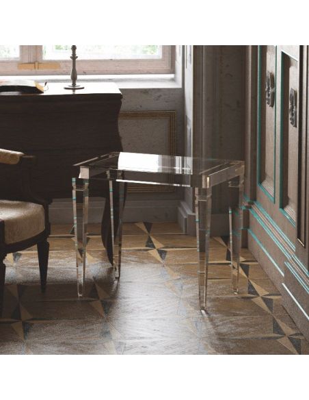 Tavolino da salotto in plexiglass trasparente Impero Tavolino da salotto in plexiglass trasparente Impero