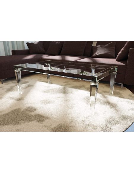 Tavolino da salotto in plexiglass trasparente Impero Tavolino da salotto in plexiglass trasparente Impero