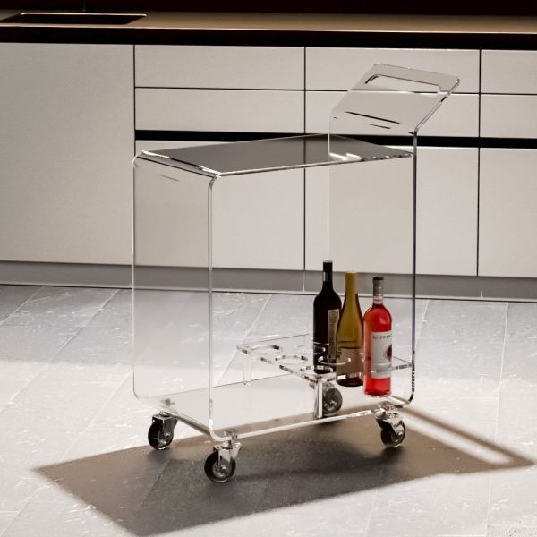 Carrello cucina in plexiglass trasparente Nicole Carrello cucina in plexiglass trasparente Nicole