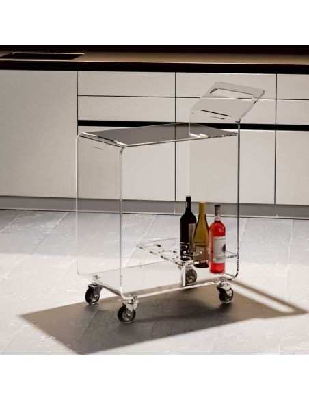 Carrello cucina in plexiglass trasparente Nicole Carrello cucina in plexiglass trasparente Nicole