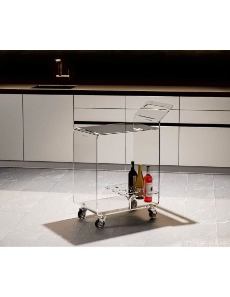 Carrello cucina in plexiglass trasparente Nicole Carrello cucina in plexiglass trasparente Nicole