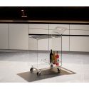 Carrello cucina in plexiglass trasparente Nicole