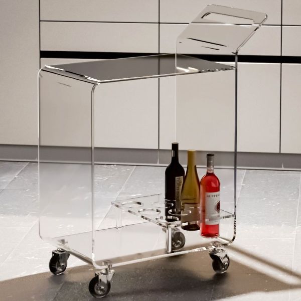 Carrello cucina in plexiglass trasparente Nicole Carrello cucina in plexiglass trasparente Nicole