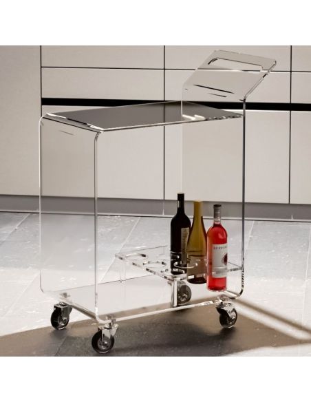 Carrello cucina in plexiglass trasparente Nicole Carrello cucina in plexiglass trasparente Nicole