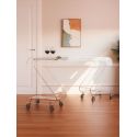 Carrello portavivande in plexiglass trasparente Serena