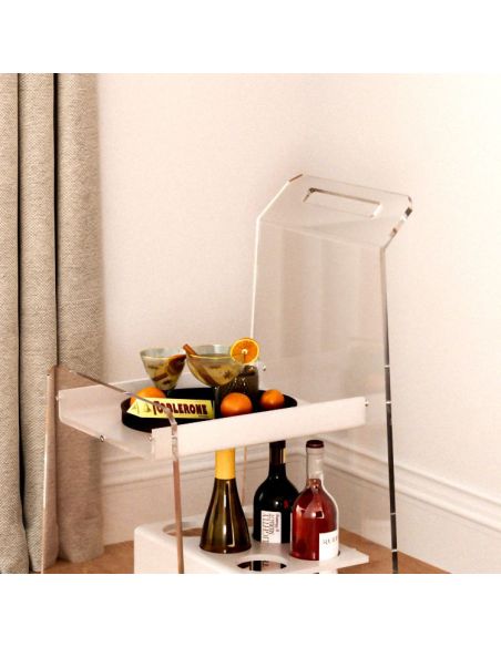 Carrello cucina salvaspazio in plexiglass Greta Carrello cucina salvaspazio in plexiglass Greta