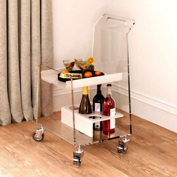 Carrello cucina salvaspazio in plexiglass Greta Carrello cucina salvaspazio in plexiglass Greta