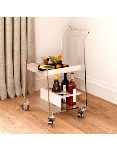 Carrello cucina salvaspazio in plexiglass Greta Carrello cucina salvaspazio in plexiglass Greta