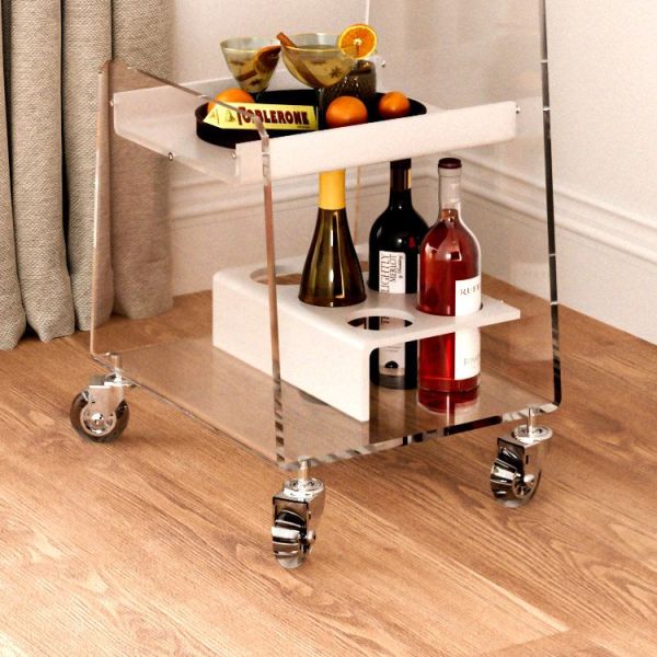 Carrello cucina salvaspazio in plexiglass Greta Carrello cucina salvaspazio in plexiglass Greta